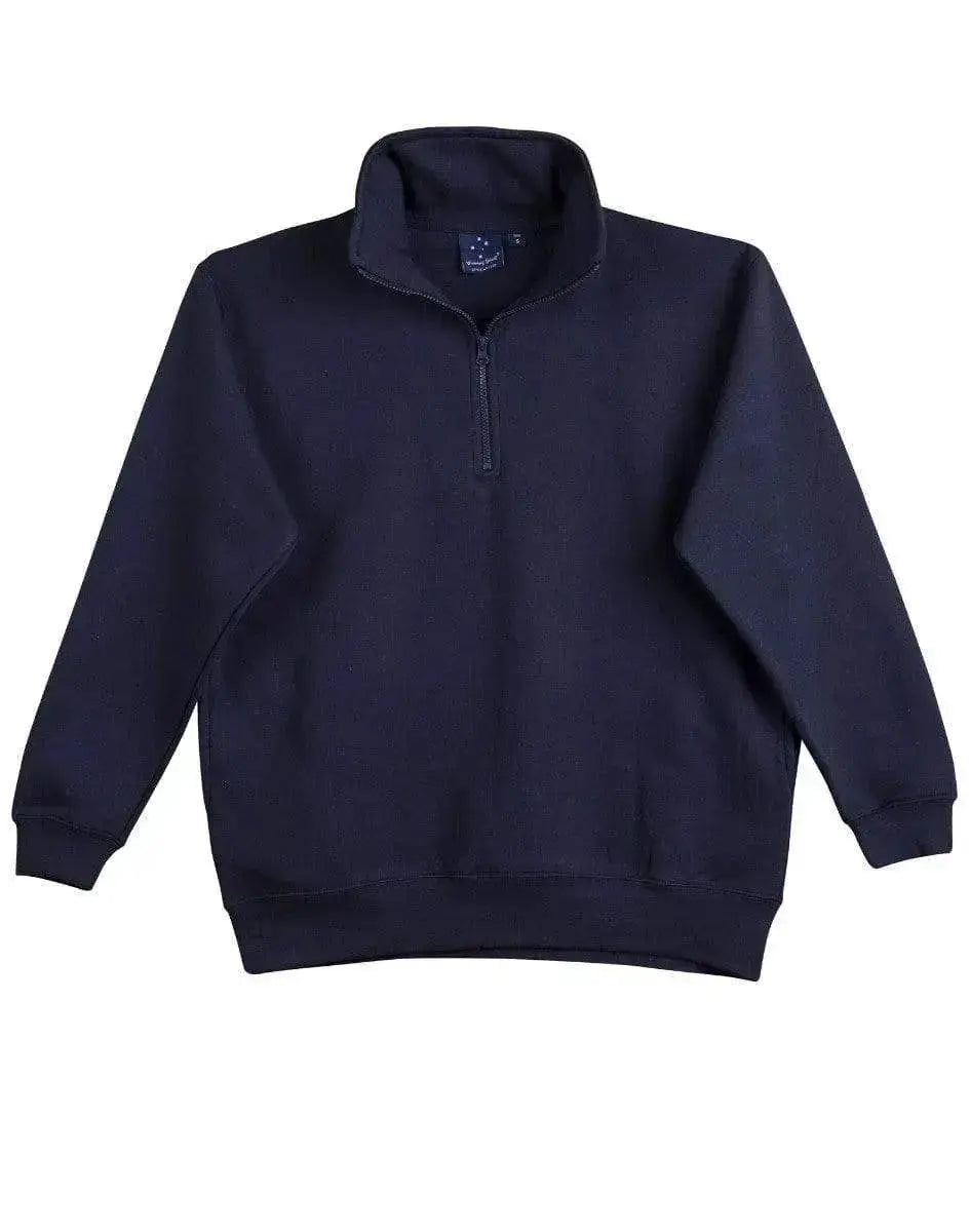 Winning Spirit Falcon Fleece Sweat Top Men's Fl02 Casual Wear Winning Spirit Navy S